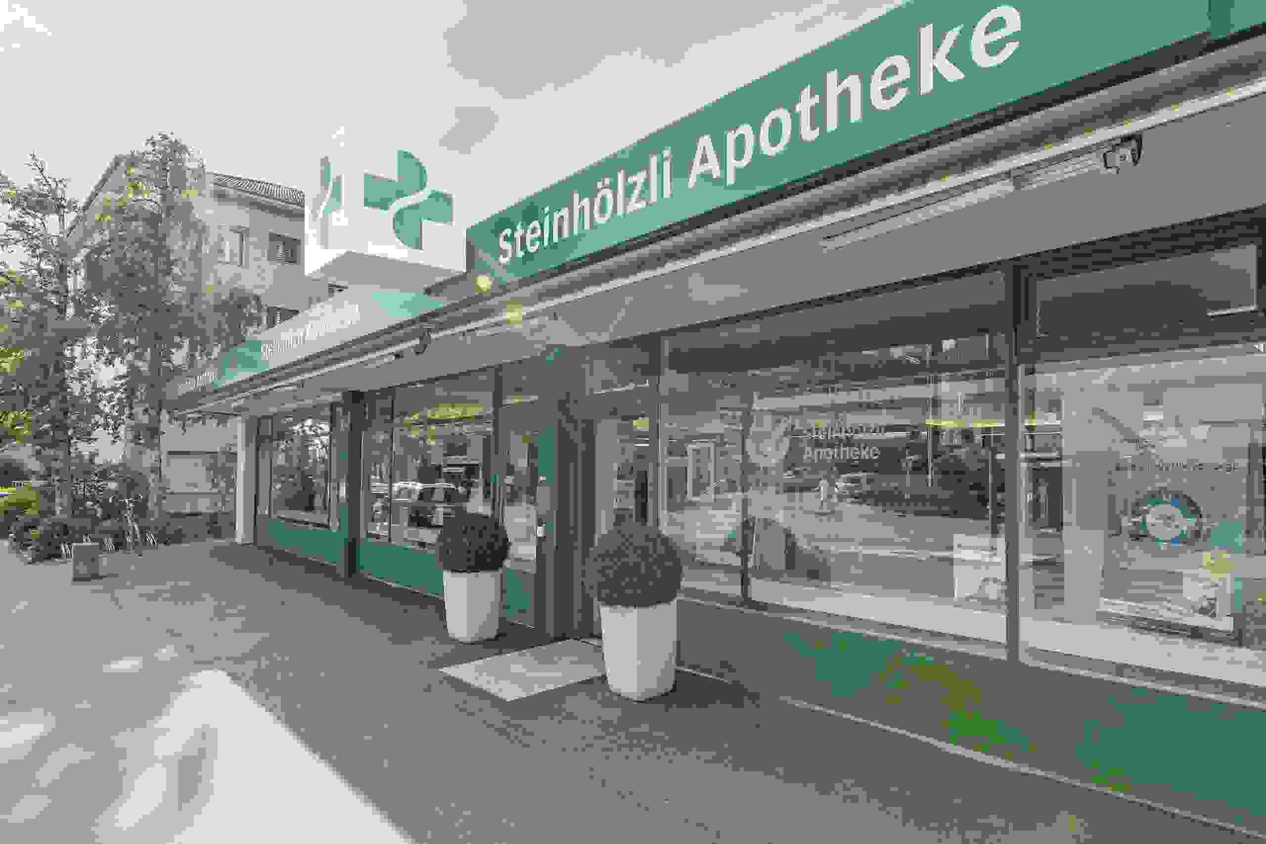 Aussenfassade der Steinhölzli Apotheke